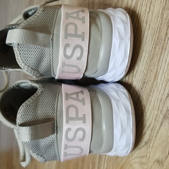 U.S.P.A Womens Polo Assn Grey Sneakers - Picture 4 of 9